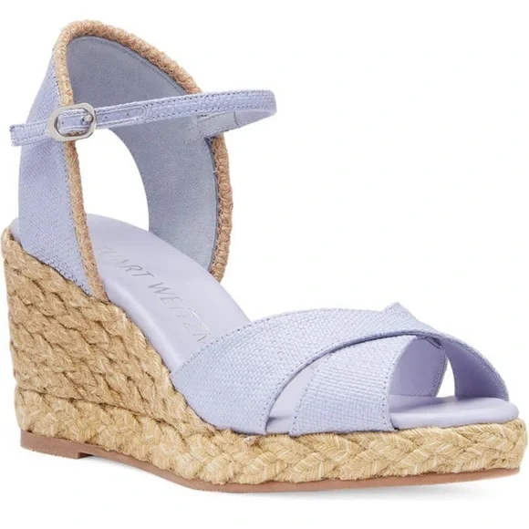 Stuart Weitzman Mirela Espadrille Sandal- Sz 9 - Picture 1 of 11